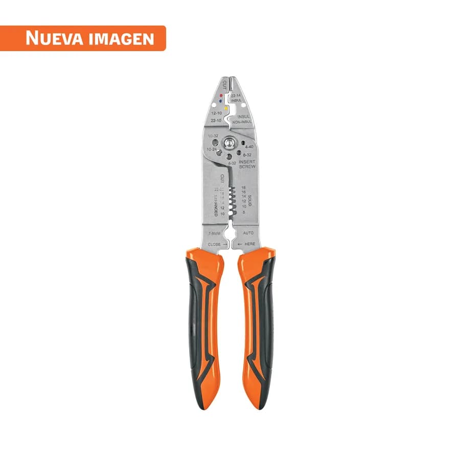 ALICATE PELA CABLE 9 M/NARANJA TRUPER"