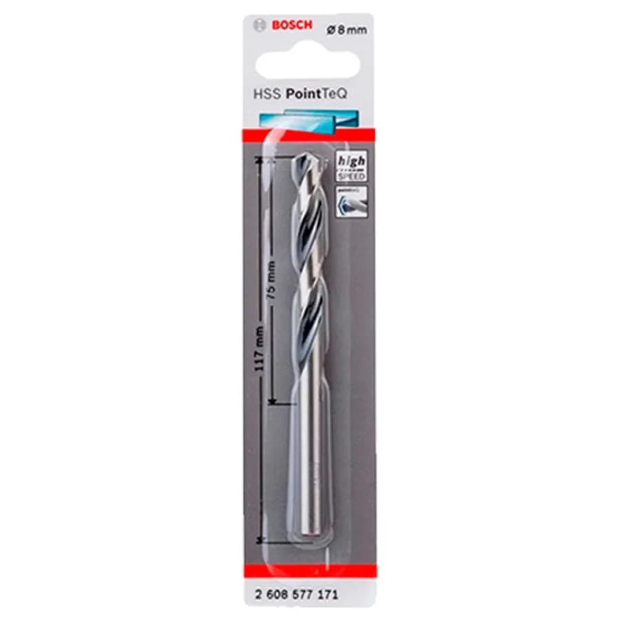 BROCA P/METAL ESPIRAL POINTEQ 8.00 MM BOSCH