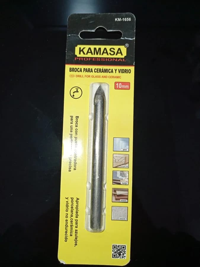 BROCA PARA CERAMICA Y VIDRIO 10 KAMASA