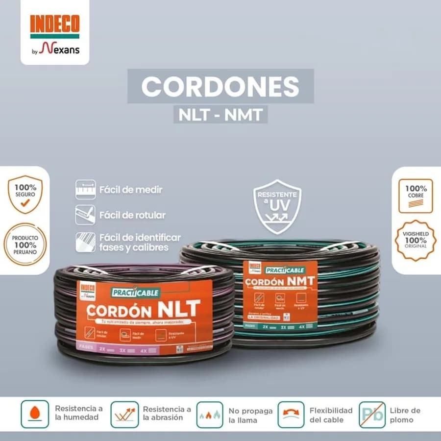 CABLE VULCANIZADO NMT 2X10 AWG INDECO