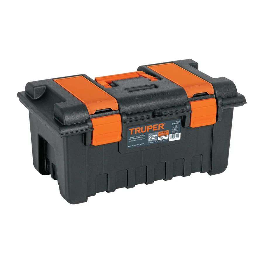 CAJA DE HERRAMIENTA DE 22 CON COMPARTIMENTOS TRUPER"