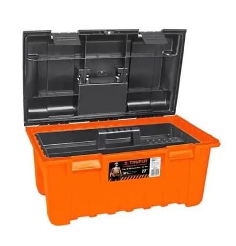 CAJA P/HERRAMIENTAS ANCHA 22 NARANJA TRUPER"