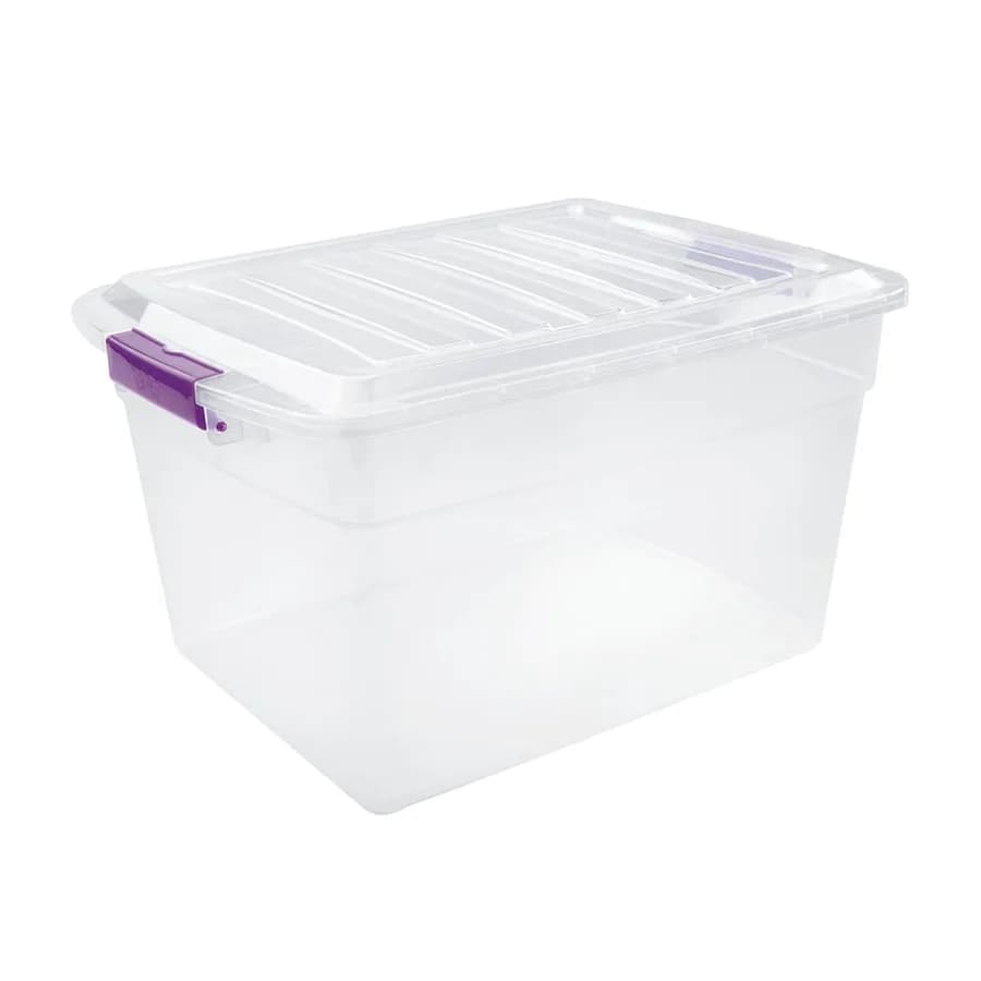CAJA RECTANGULAR DE ELECTRICIDAD AZUL PLASTICA