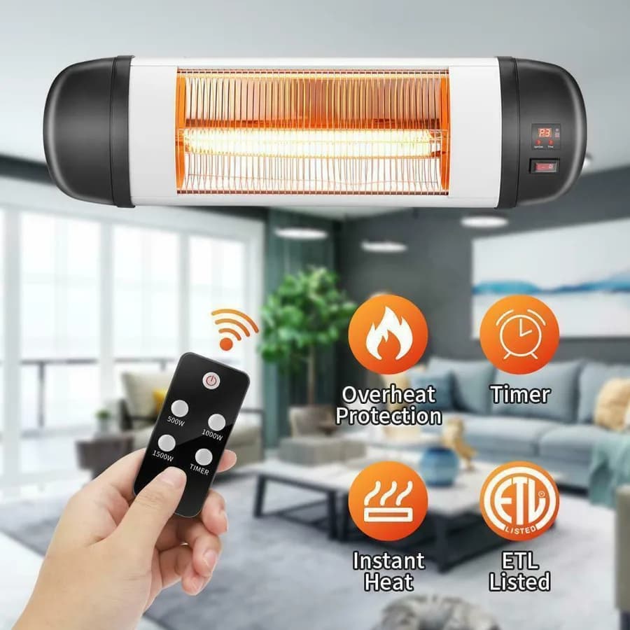 CALEFACTOR PATION PARA PARED CON CONTROL REMOTO WURDEN