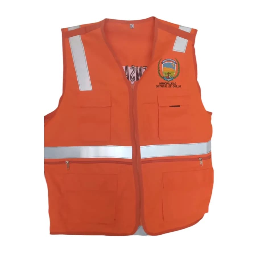 CHALECO DRILL BEYS T/ REPORTERO C/ CINTA T- M SAFETY