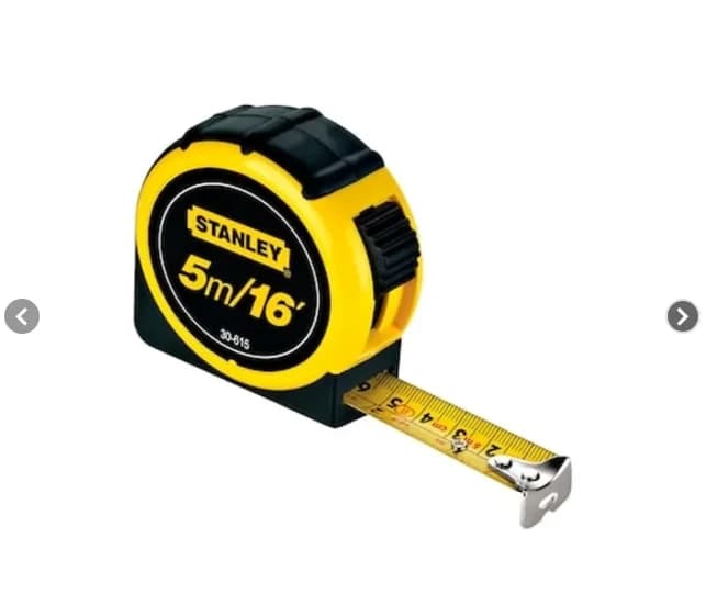 CINTA METRICA NEGRA 5M STANLEY