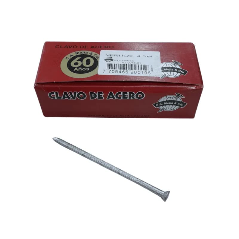 CLAVO ACERO VERTICAL 40MM(2) 124 UNIDAD MEJIA"