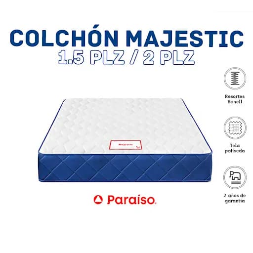 COLCHON DE RESORTE DE 1.5 PLZ PARAISO