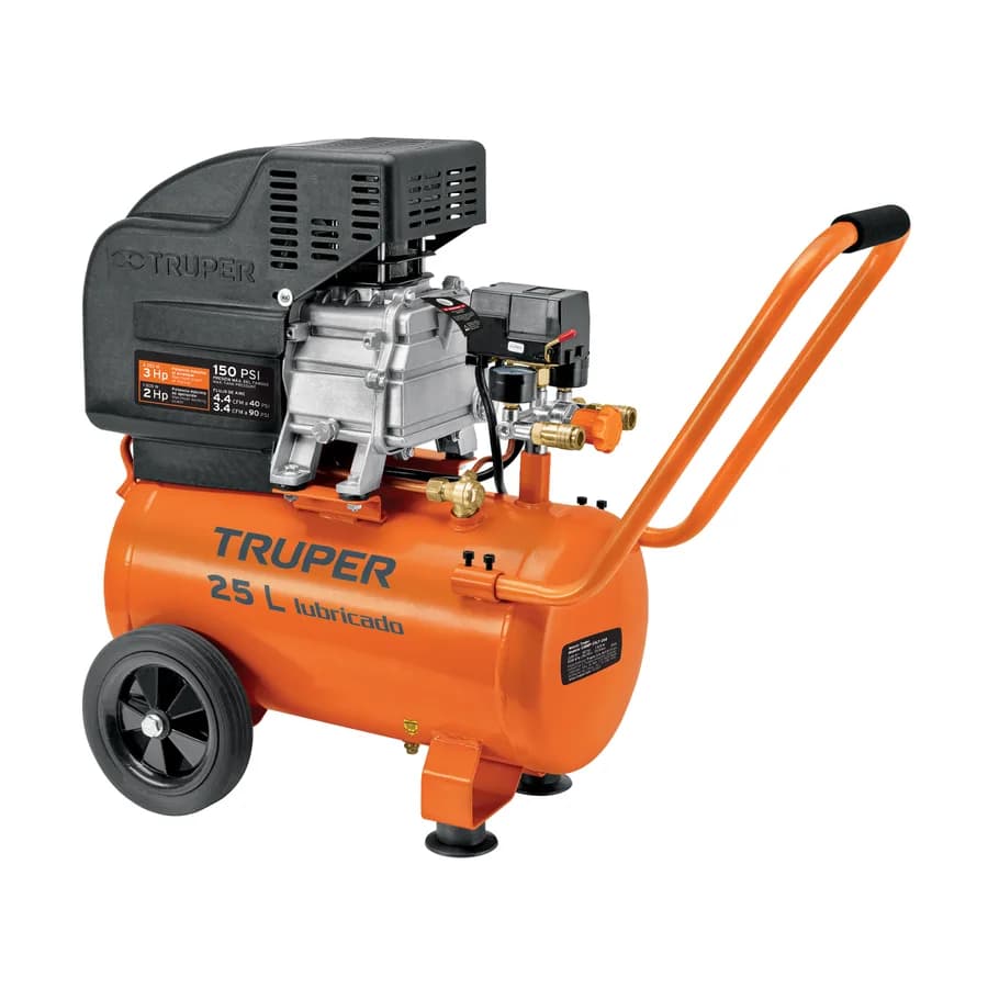COMPRESORA HORIZONTAL LUBRICADA 220V TRUPER