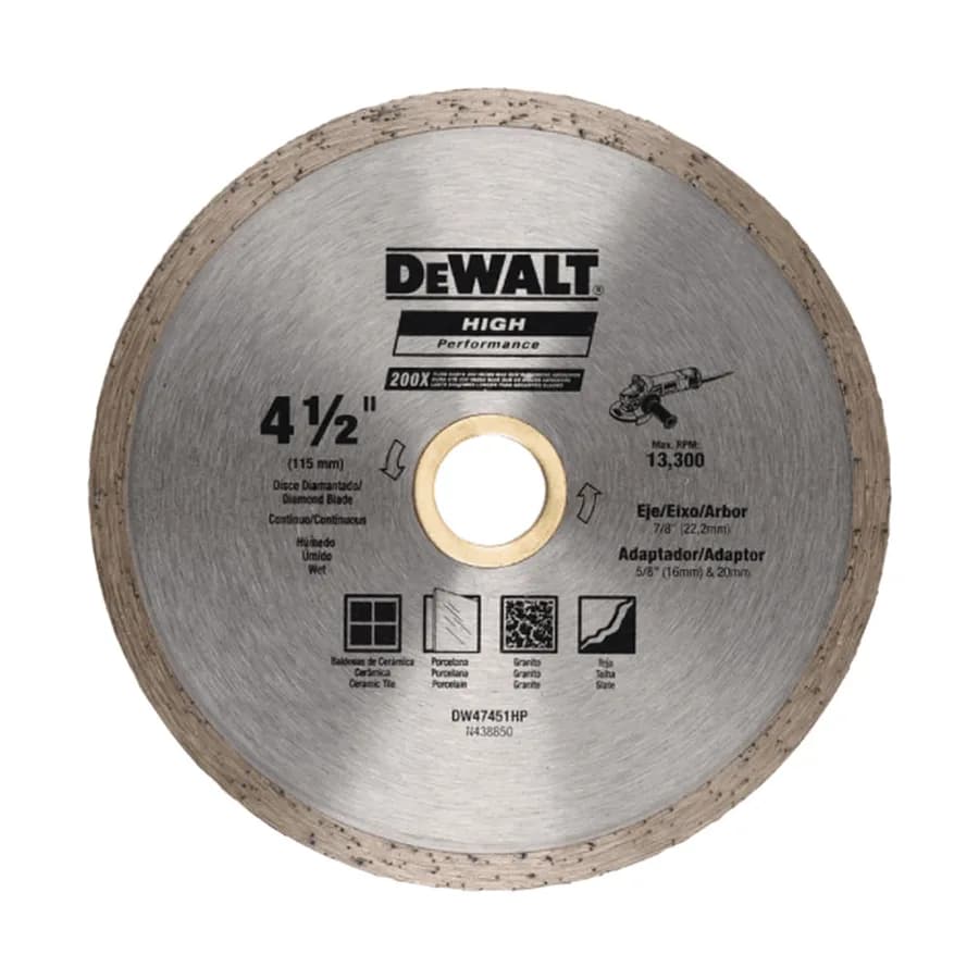DISCO DIAMANTADO HP 7 CONTINUO DEWALT"