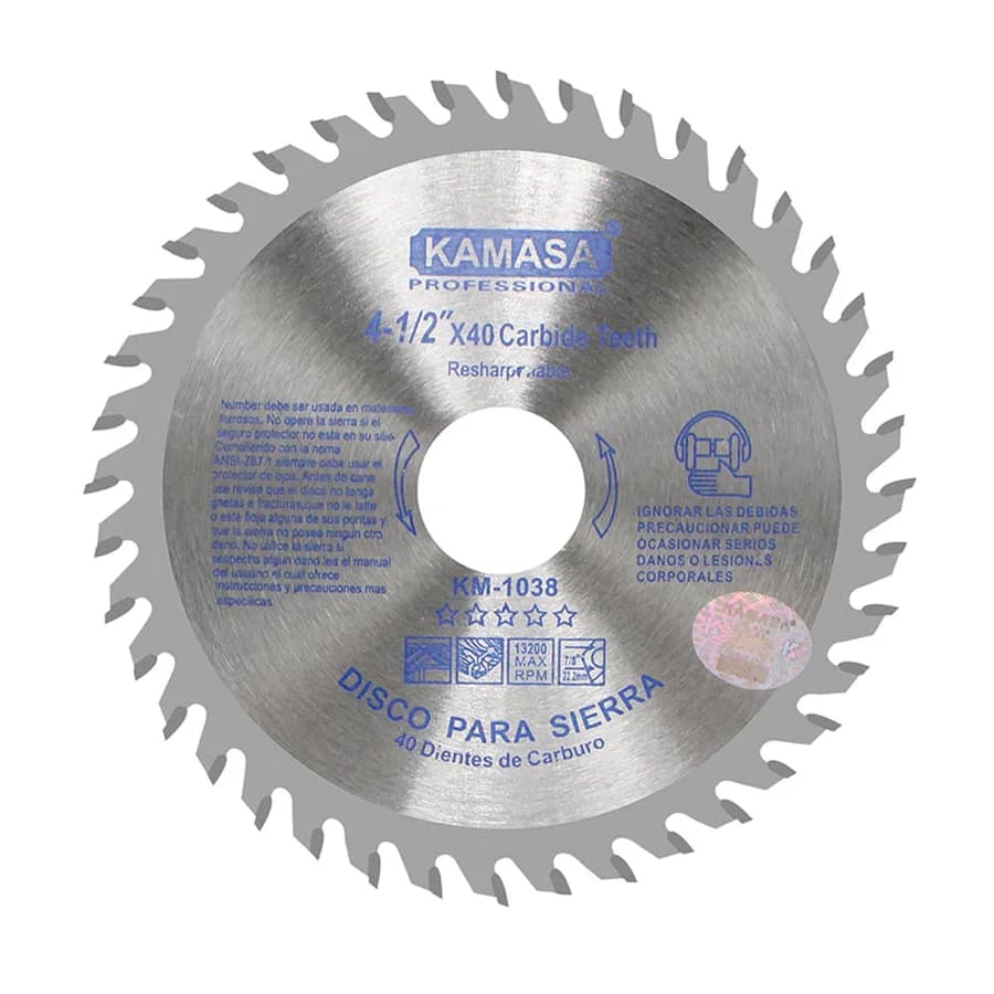 DISCO PARA SIERRA 4.5 X 40T KAMASA