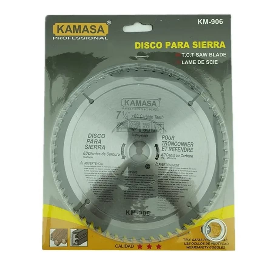 DISCO PARA SIERRA 7 1/4 X 60T KAMASA"