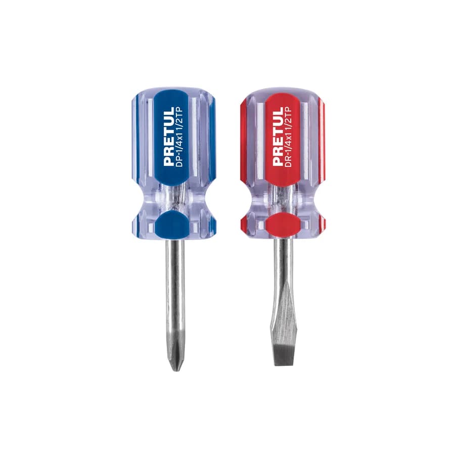 DUO DE DESARMADORES 1/4 X 1-1/2 MANGO PVC TRUPER