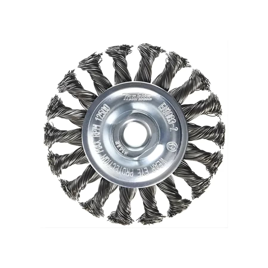 ESCOBILLA GRATA D/RUEDA PLANA TRENZADA 100MM XM14 MAKITA
