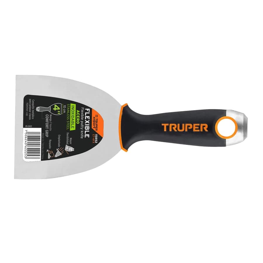 ESPATULA FLEXIBLE 4ACERO INOX MANGO CONFORT TRUPER"