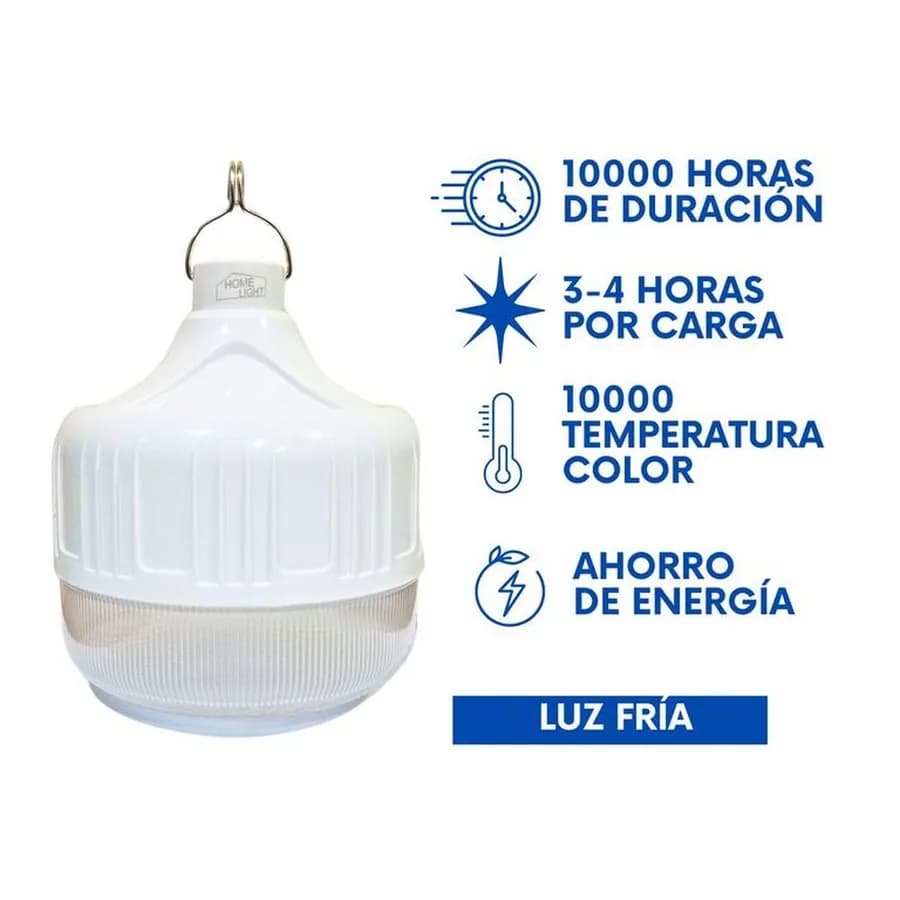 FOCO LED HIGH POWER SLIM RECARG. 50WL/FRIA HOME LIGHT