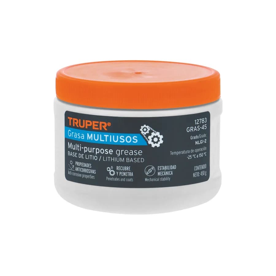 GRASA-45 GRASA LUBRICANTE MULTIUSOS,450 G TRUPER