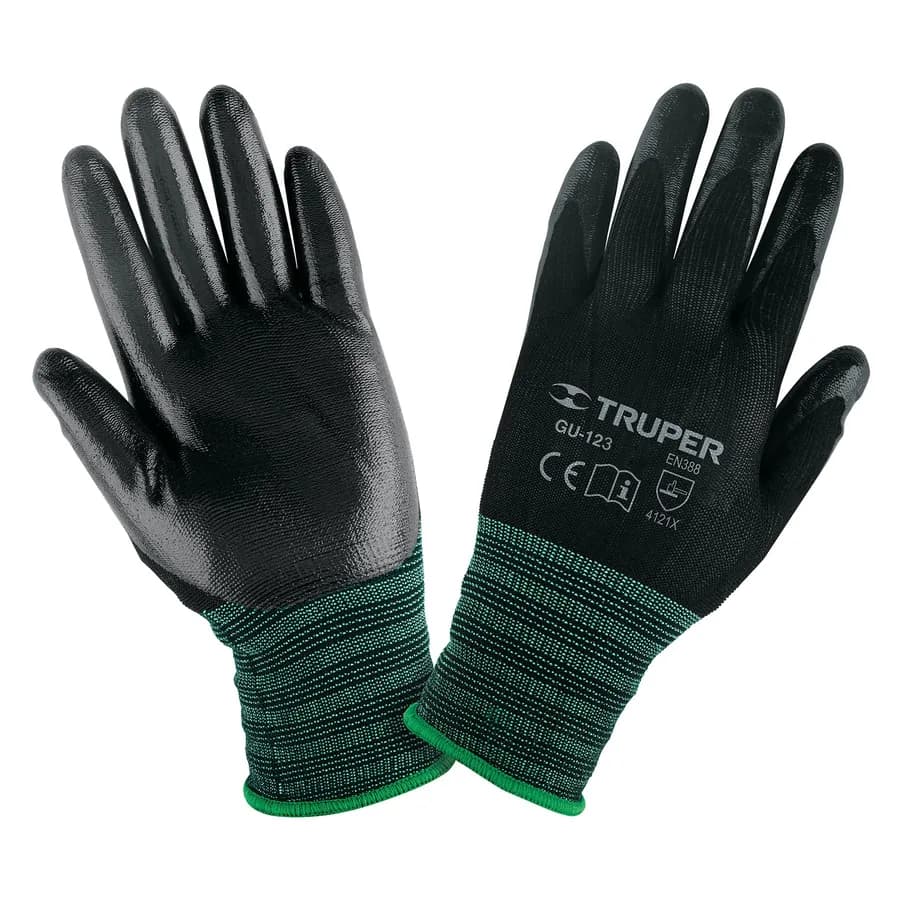 GUANTE DE NYLON RECUBIERTO CON NITRILO GRANDE TRUPER