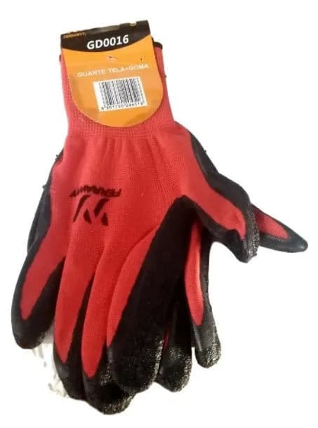 GUANTE TELA + GOMA ROJO T-9 FERRAWY