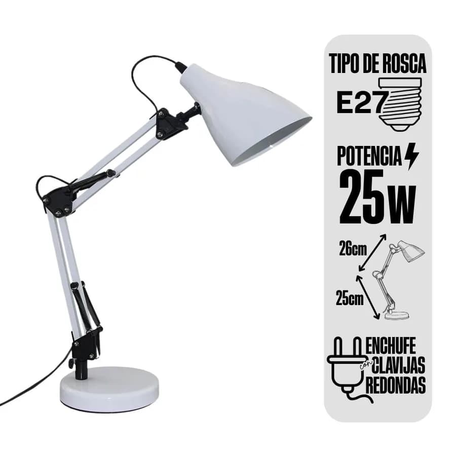 LAMPARA FLAT T/UFO BLANCA 25W/AC20-240V/E27/6500K FSL