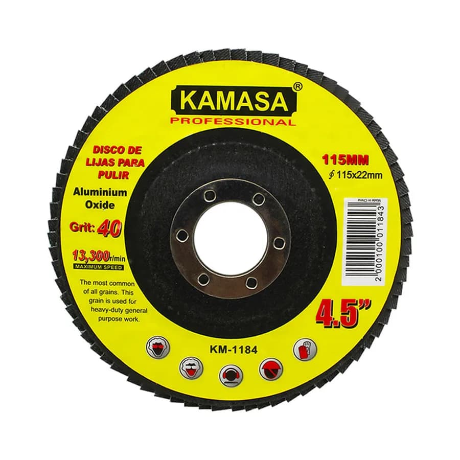 LIJA PARA LIJADORA 115MM P80 KAMASA