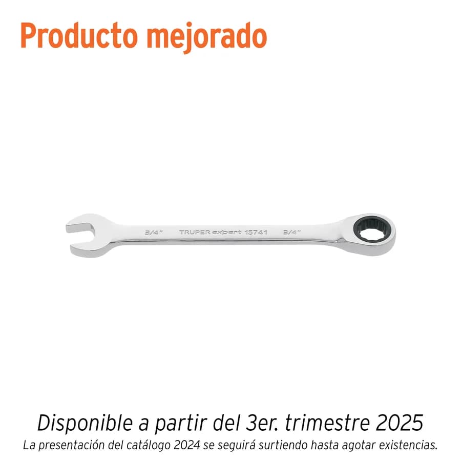 LLAVE COMBINADA 8MM C/MATRACA TRUPER