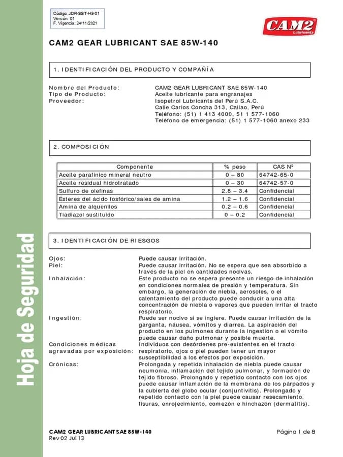 LUBRICANTE SAE 85W-140 ( BALDE -5GL) CAM2