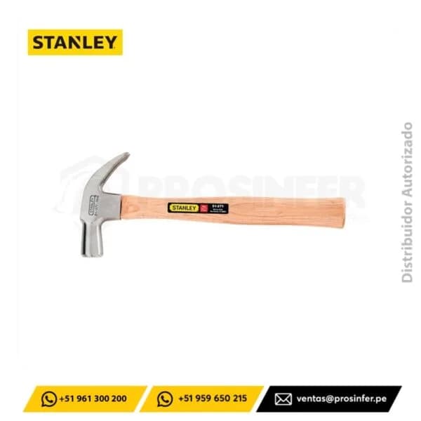 MARTILLO MANGO MADERA 27 MM 16 ONZ STANLEY