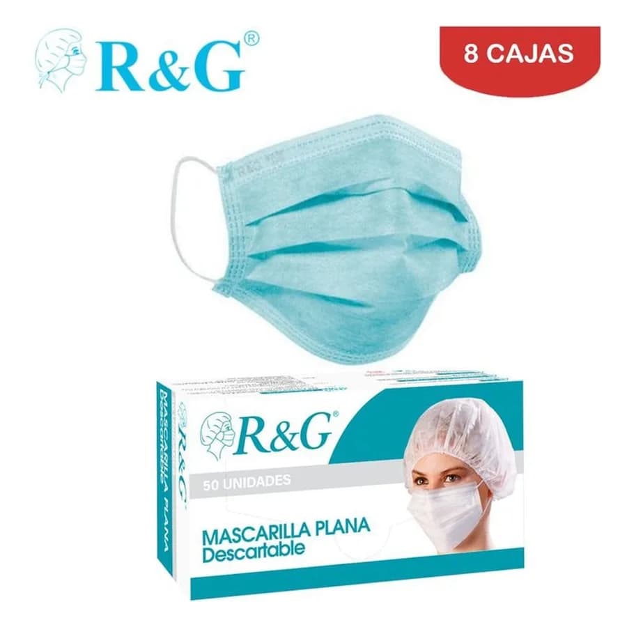 MASCARILLA RECTANGULAR TRES CAPAS SIN MARCA