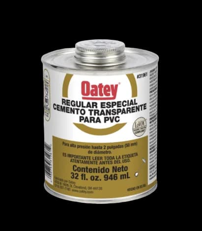 PEGAMENTO OATEY PVC REGULAR 1/4 (32 ONZ) DORADO 31961 PAVCO