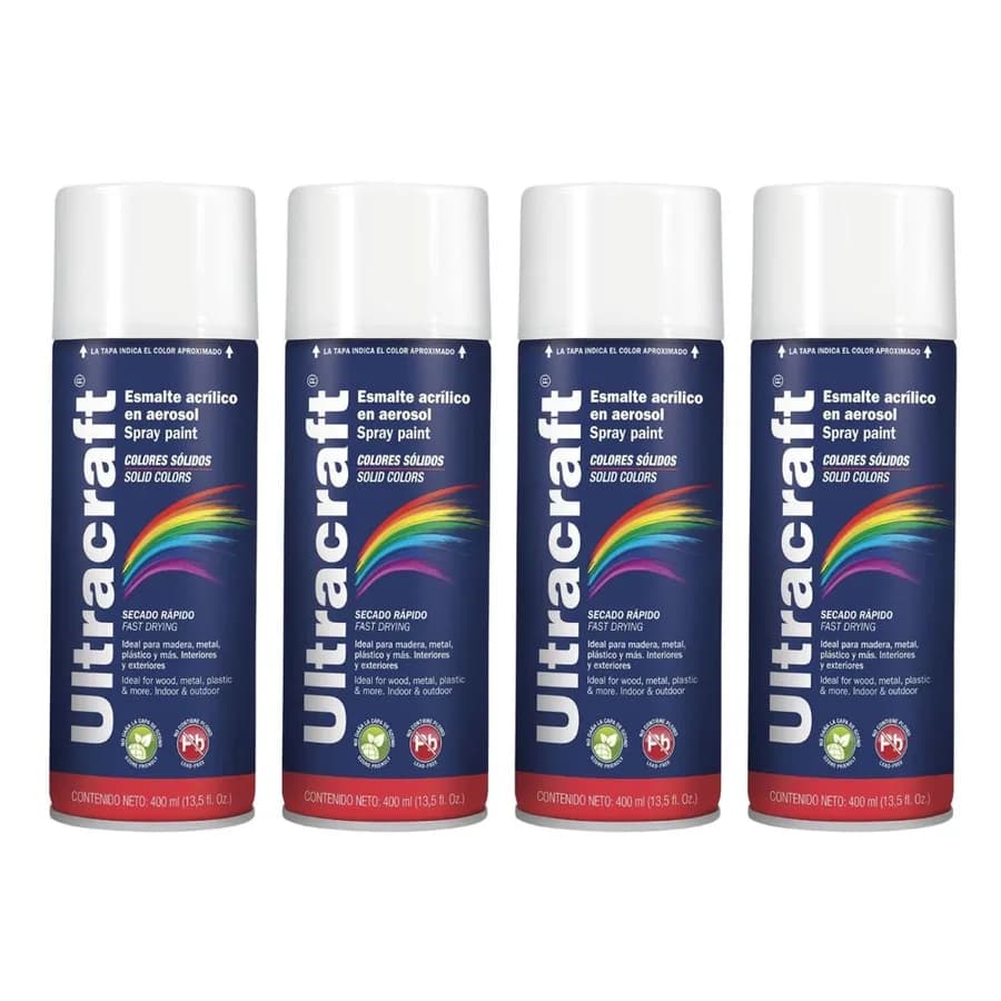 PINTURA SPRAY BLANCO BRILLANTE ULTRACRAFT
