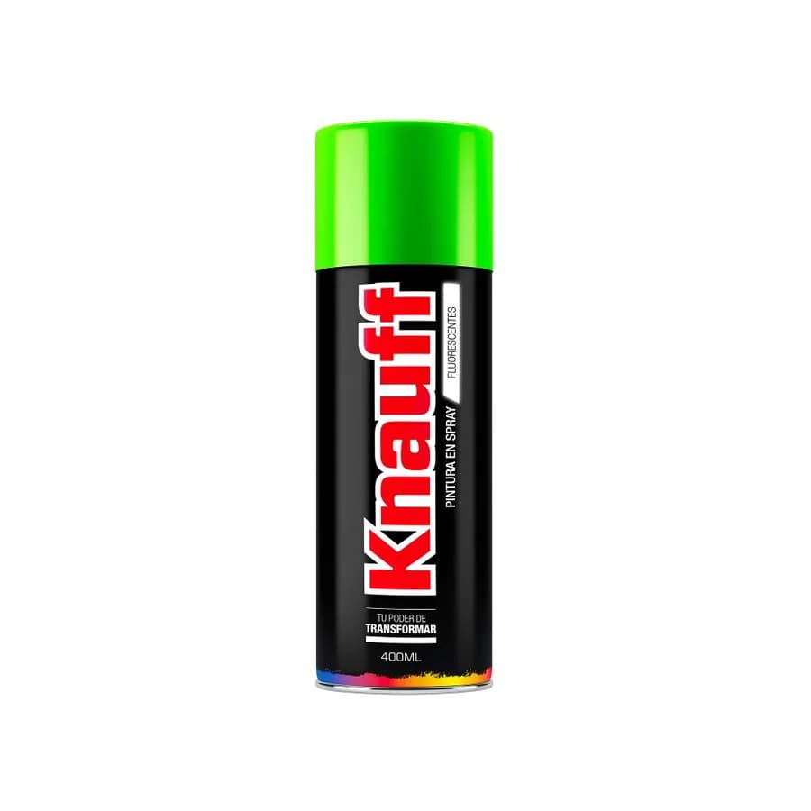 PINTURA SPRAY FLUORES. VERDE# 104 400ML KNAUFF KNAUF