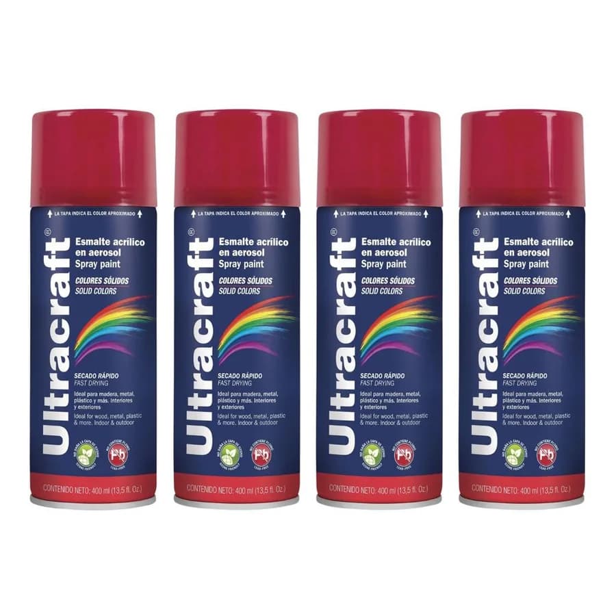 PINTURA SPRAY ROJO FUEGO ULTRACRAFT
