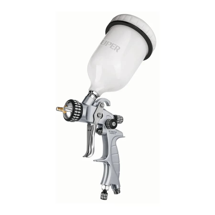 PISTOLA P/PINTAR GRAVEDAD LVMP, VASO PLÁSTICO 1.4MM TRUPER
