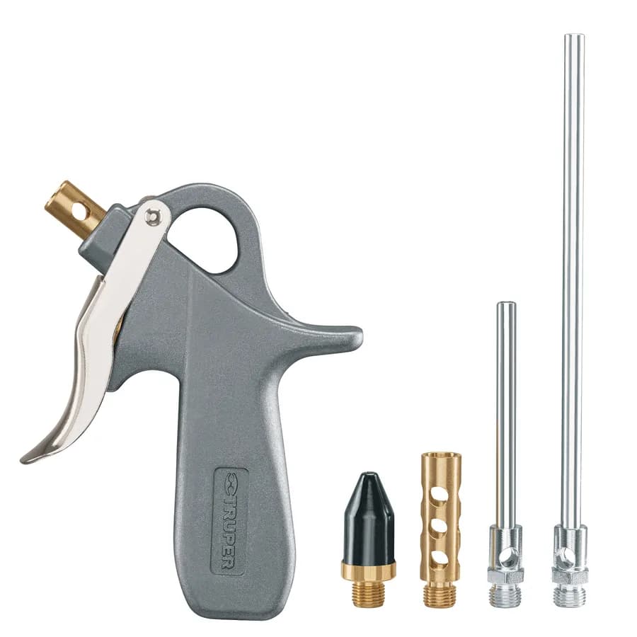 PISTOLA PARA SOPLETEAR CON 5 BOQUILLAS TRUPER