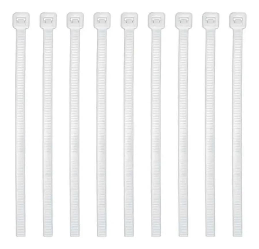 PRESINTO(CINCHO D/PLASTICO)NATURAL 200MM X 2.5 MM X 100 UND VOLTECH
