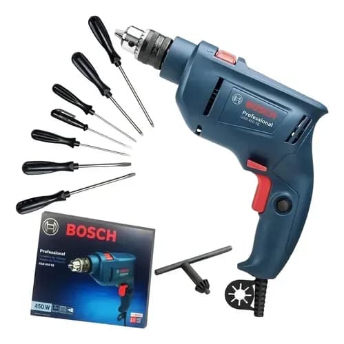 TALADRO DE IMPACTO 450 W 220 V +SET BROCAS BOSCH