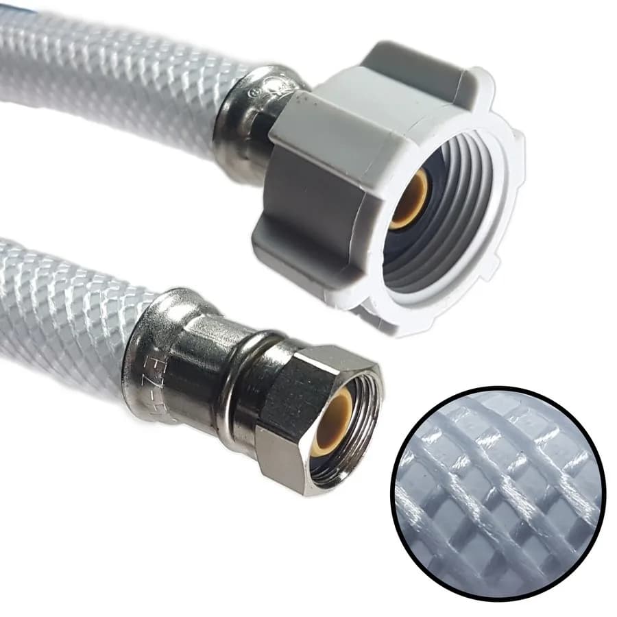 TUBO ABASTO P/ INODORO ACERO 7/8 X 50CM PVC C&A"
